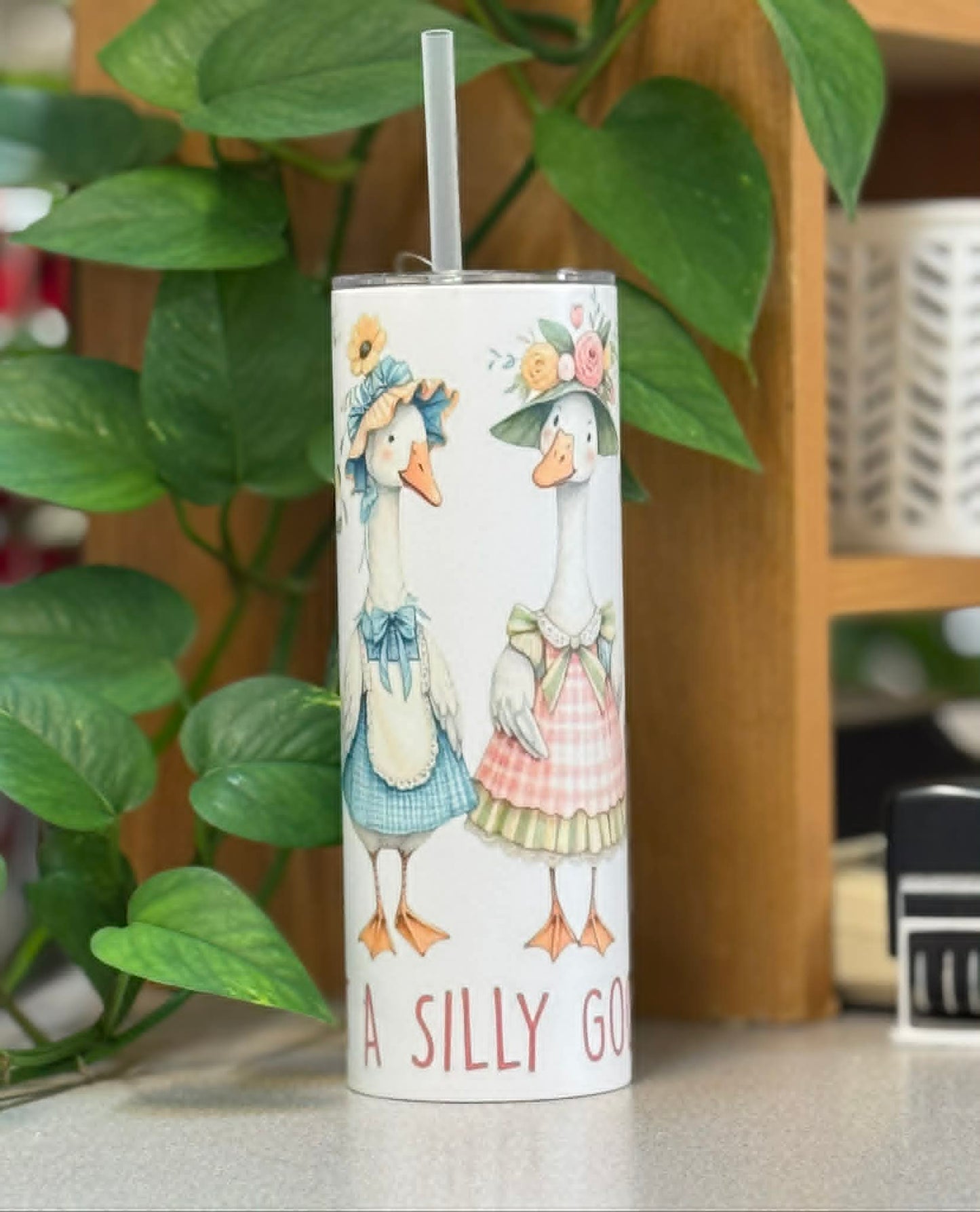 20oz Stainless Steel Goose Tumbler