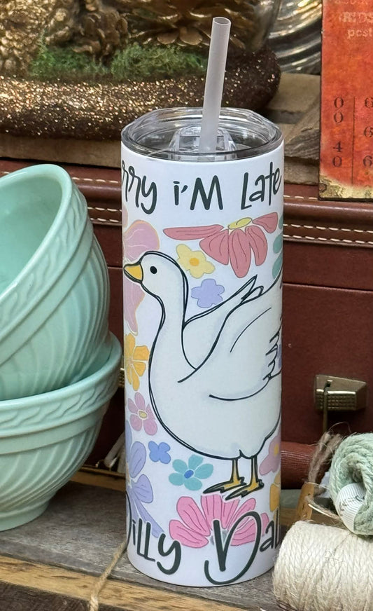 20oz Stainless Steel Dilly Goose Tumbler